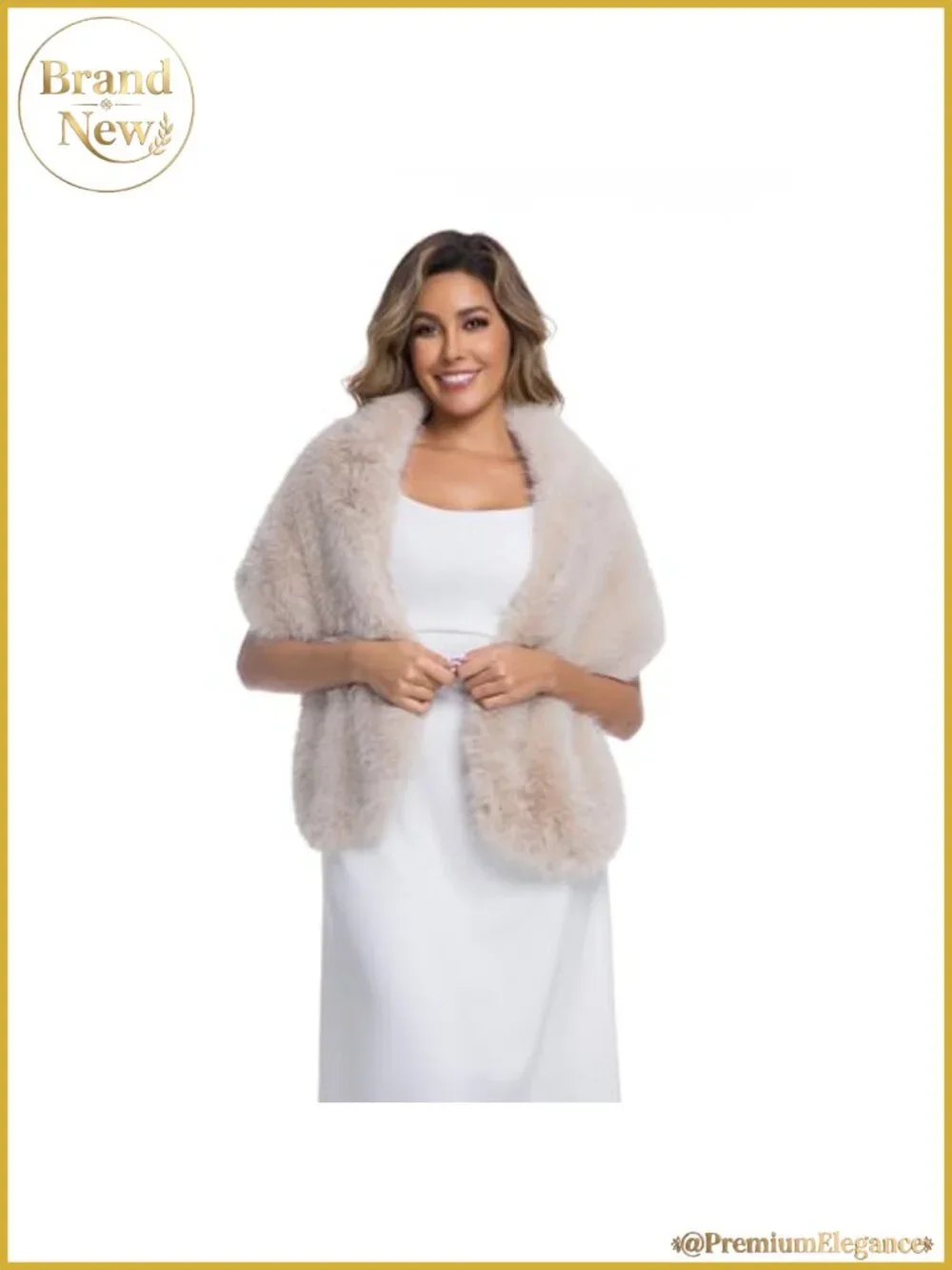 Faux Fur Collar Scarf Wrap Winter Warm Stole Shawl Neck Warmer Bridal Wedding